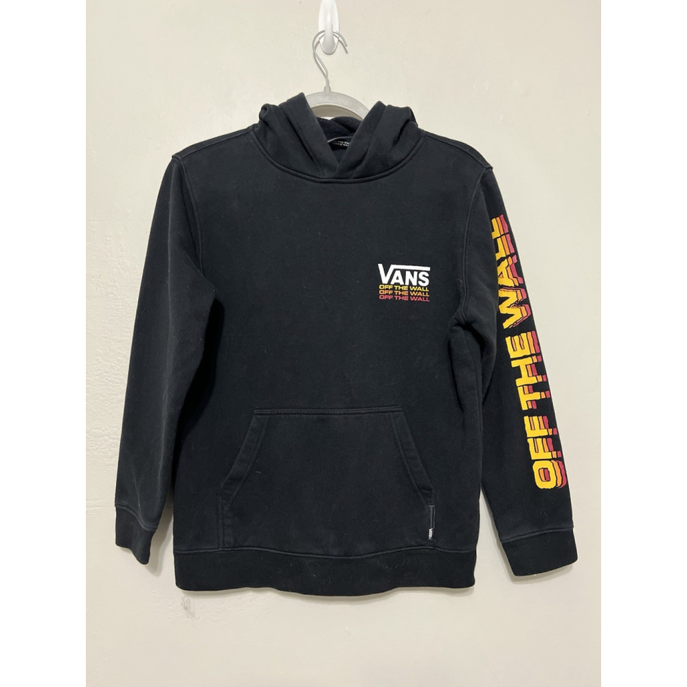 Vans Off‎ The Wall hoodie Size L Black Great Condition